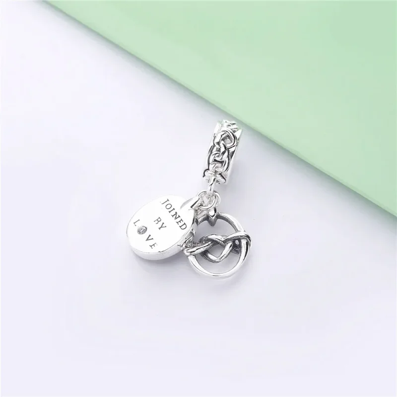 (zdjęcie do) Zawieszka PANDORA Zaplątane serca 798095CZ - Wyświetl 4