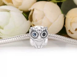 Charms PANDORA Błyszcząca sowa 798397NBCB
