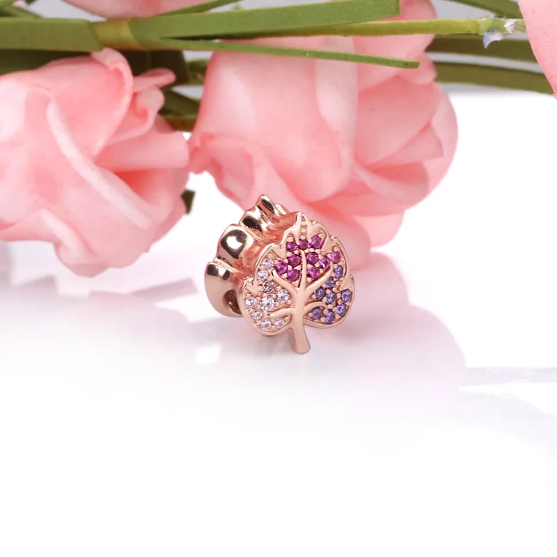 (zdjęcie do) Charms PANDORA Błyszczący liść Pavé 788322NPMMX - Wyświetl 3