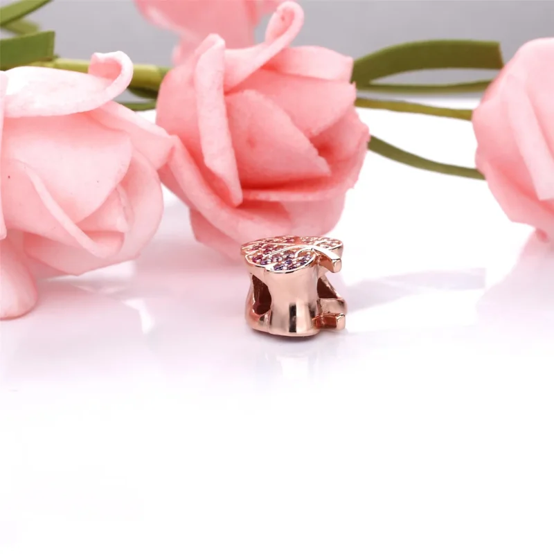 (zdjęcie do) Charms PANDORA Błyszczący liść Pavé 788322NPMMX - Wyświetl 4