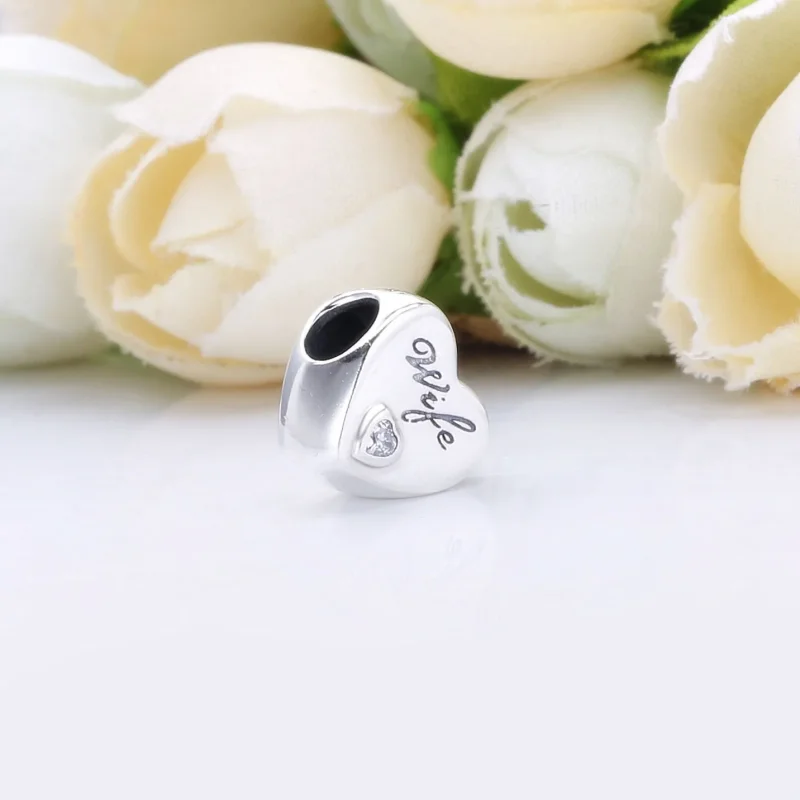 (zdjęcie do) Charms PANDORA Żona Kocha Serce 798249PCZ - Wyświetl 3