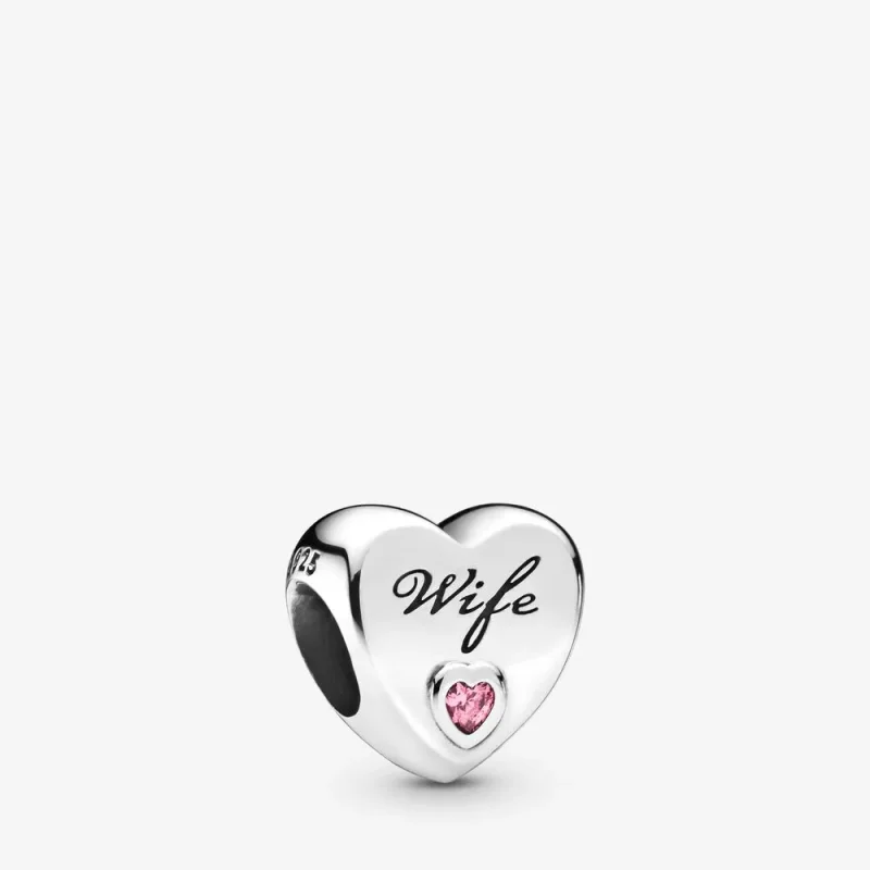 (zdjęcie do) Charms PANDORA Żona Kocha Serce 798249PCZ