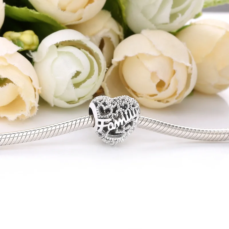 (zdjęcie do) Charms PANDORA Rodzinne serce 798571C00 - Wyświetl 3