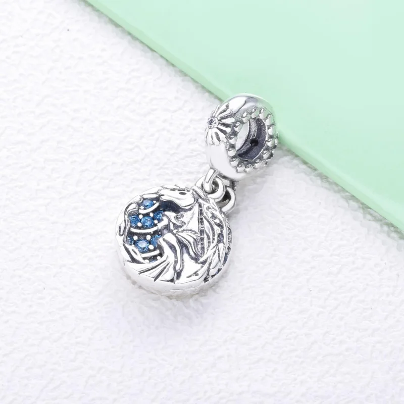 (zdjęcie do) Disney, Zawieszka PANDORA Mrożone Elsa & Nokk 798456C01 - Wyświetl 2