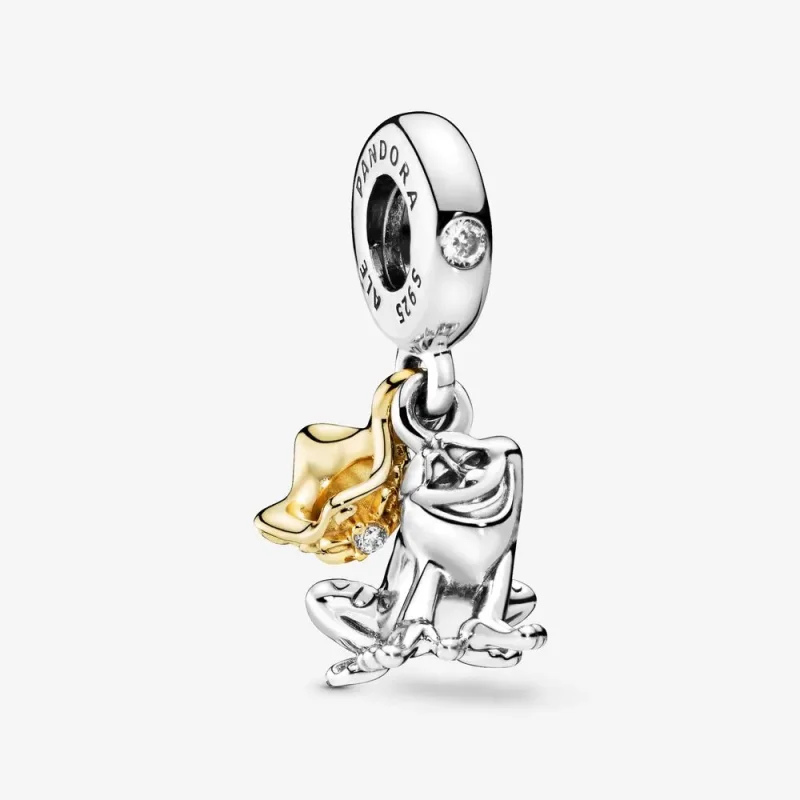 (zdjęcie do) Disney, Zawieszka PANDORA Shine Księżniczka Tiana Frog Prince 768235CZ