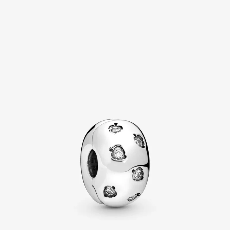 (zdjęcie do) Klips PANDORA Błyszczące liście 798345CZ
