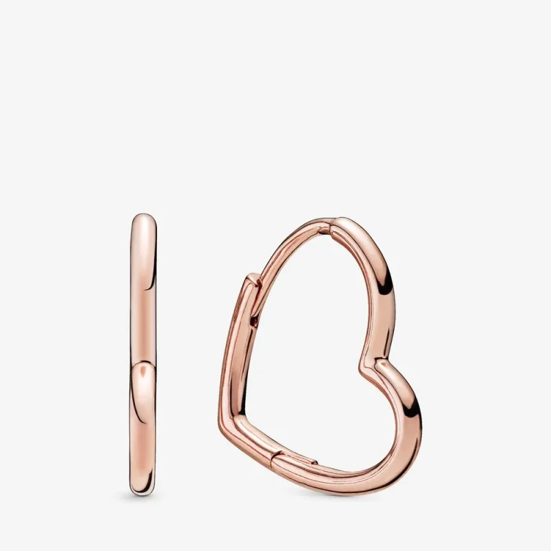 (zdjęcie do) Kolczyki obręcze PANDORA Rose z motywem serc 288307