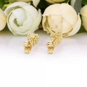 Kolczyki PANDORA Shine Shining & lśniący liść 268334CZ