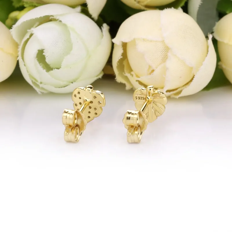 (zdjęcie do) Kolczyki PANDORA Shine Shining & lśniący liść 268334CZ - Wyświetl 3