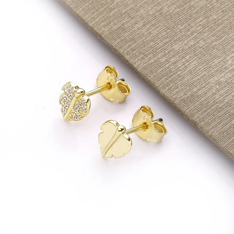 (zdjęcie do) Kolczyki PANDORA Shine Shining & lśniący liść 268334CZ - Wyświetl 4