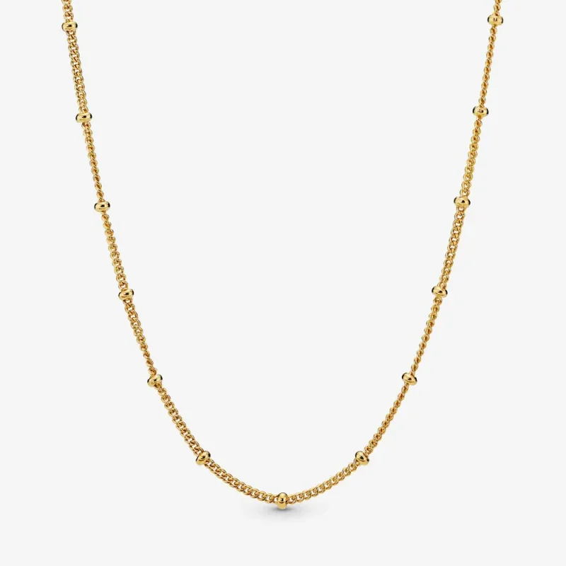 (zdjęcie do) Naszyjnik łańcuszek z koralikami PANDORA Shine 367210