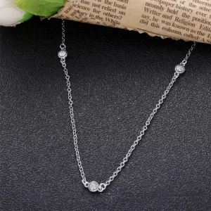 Naszyjnik PANDORA Olśniewające kropelki Dainty 590525CZ
