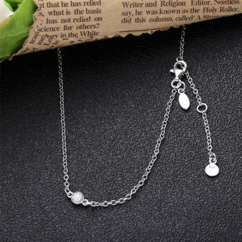 (zdjęcie do) Naszyjnik PANDORA Olśniewające kropelki Dainty 590525CZ - Wyświetl 3
