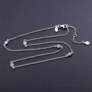 Naszyjnik PANDORA Olśniewające kropelki Dainty 590525CZ