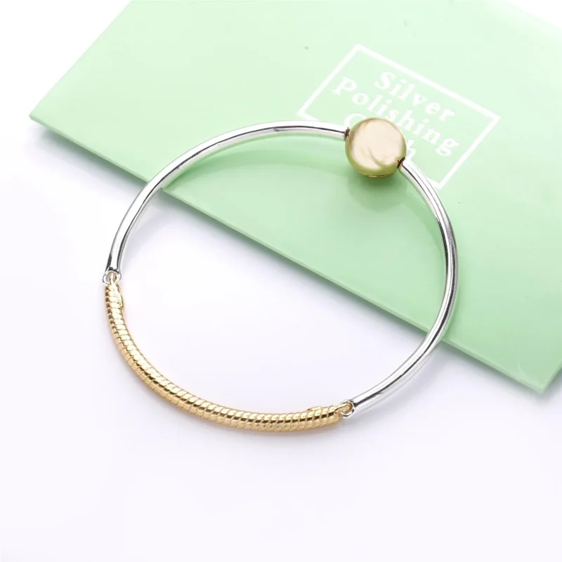 (zdjęcie do) PANDORA Shine bransoletka bangle Trzy ogniwa 568143 - Wyświetl 3