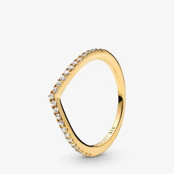 Pierścionek PANDORA Shine Musujące Wishbone 166316CZ