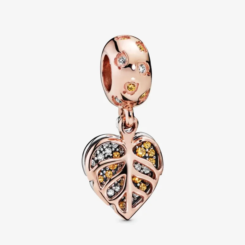 (zdjęcie do) Zawieszka PANDORA Błyszczące liście 788247CZ