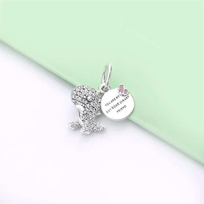 (zdjęcie do) Zawieszka PANDORA Dinozaur Pavé 798186CZ - Wyświetl 2