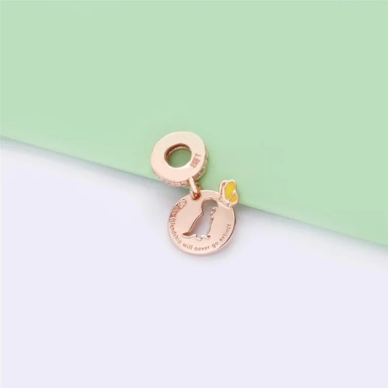 (zdjęcie do) Zawieszka PANDORA Dinozaur z motylem 788180CZ - Wyświetl 3