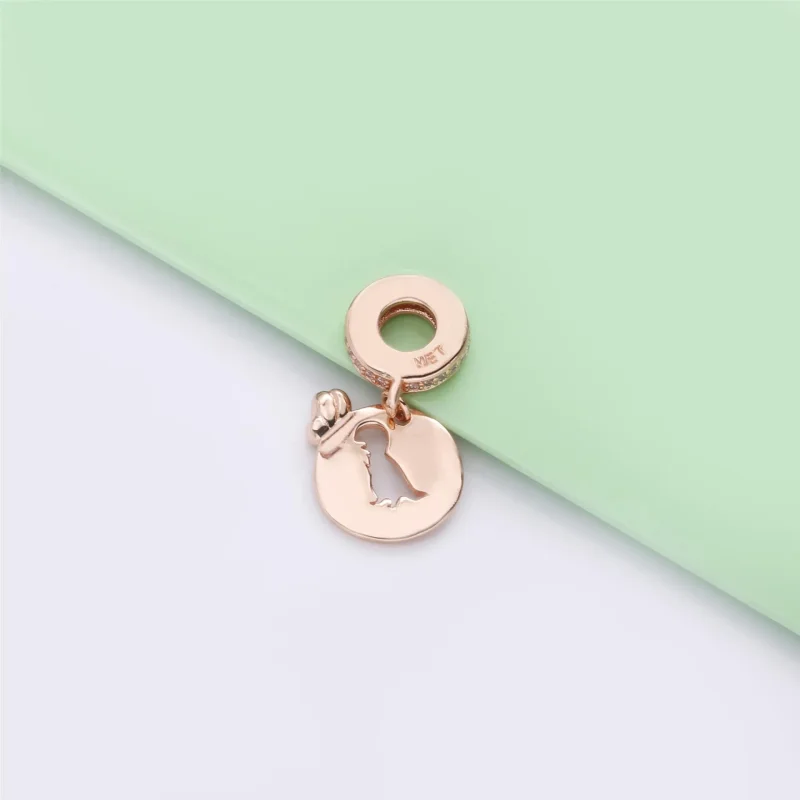 (zdjęcie do) Zawieszka PANDORA Dinozaur z motylem 788180CZ - Wyświetl 4