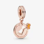 Zawieszka PANDORA Dinozaur z motylem 788180CZ