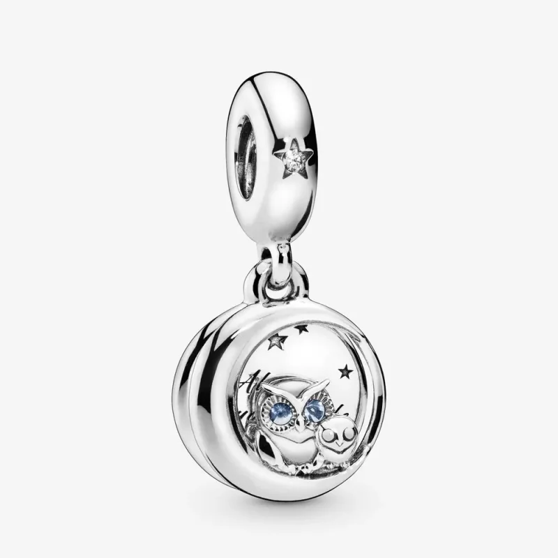 (zdjęcie do) Zawieszka PANDORA Wspierająca sowa 798398NBCB