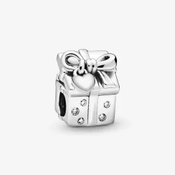 Charms PANDORA Mikołaj wyglądający z prezentu 798470C01