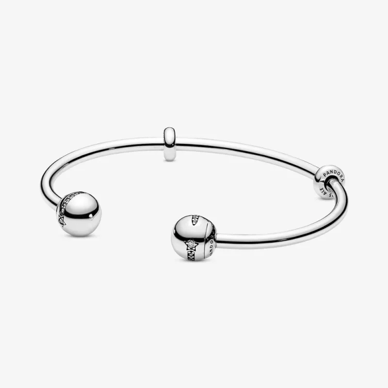 (zdjęcie do) Otwarta bransoletka bangle Spadająca gwiazda Pandora Moments 598615C01