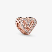 Charms PANDORA z lśniącym asymetrycznym sercem 788692C01