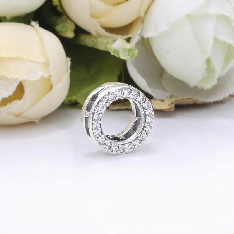 (zdjęcie do) Klips PANDORA Koło pavé 798600C01 - Wyświetl 2