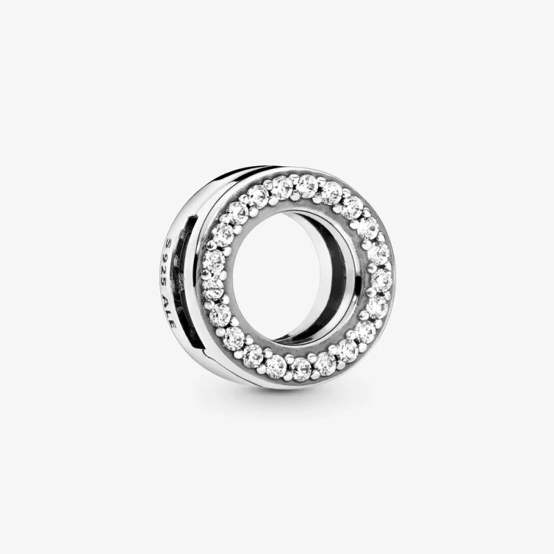 (zdjęcie do) Klips PANDORA Koło pavé 798600C01