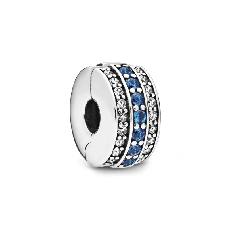 (zdjęcie do) Klips PANDORA Musująca niebieska linia 798480C01