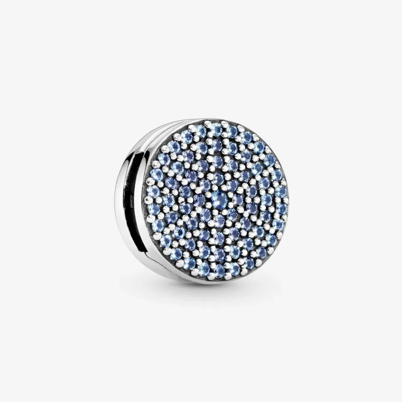 (zdjęcie do) Klips PANDORA Płatek śniegu pavé 797583C01