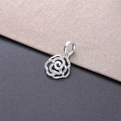 Srebrny Naszyjnik PANDORA z zawieszką 390368CZ-90