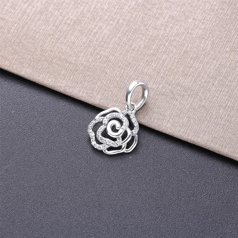 (zdjęcie do) Srebrny Naszyjnik PANDORA z zawieszką 390368CZ-90 - Wyświetl 3