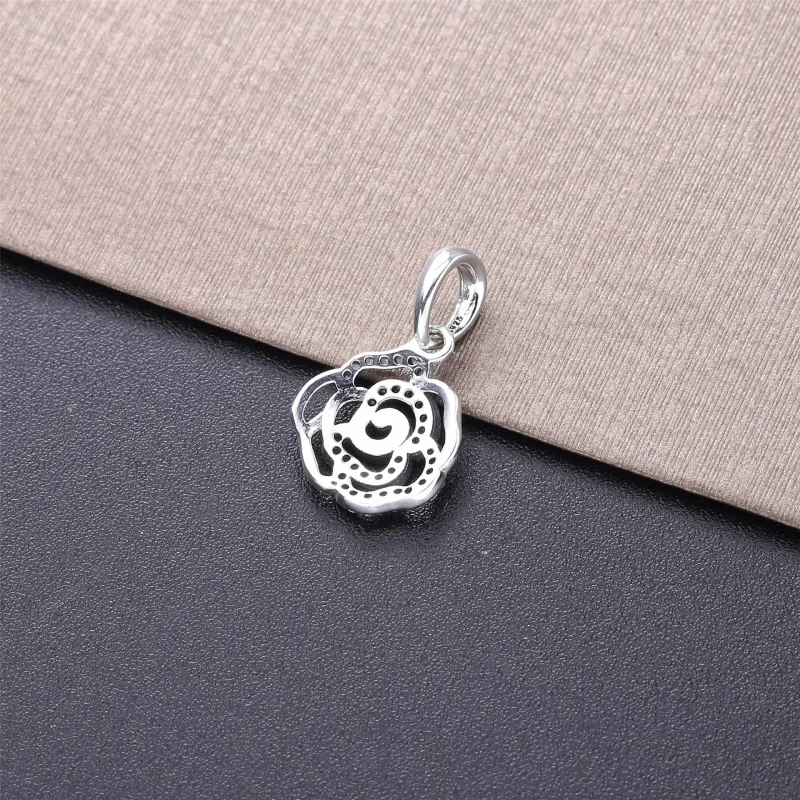 (zdjęcie do) Srebrny Naszyjnik PANDORA z zawieszką 390368CZ-90 - Wyświetl 4