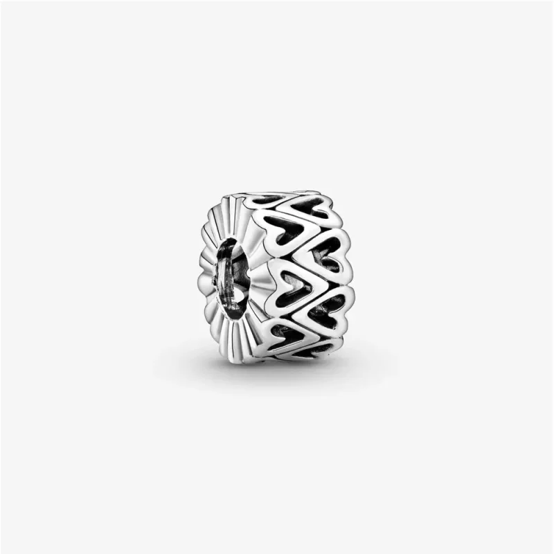 (zdjęcie do) Ażurowy separator Pandora z asymetrycznym sercem 798694C00