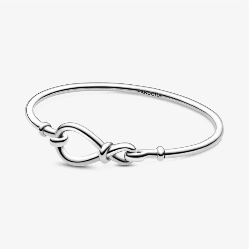 (zdjęcie do) Bransoletka bangle Pandora z węzłem nieskończoności 598893C00