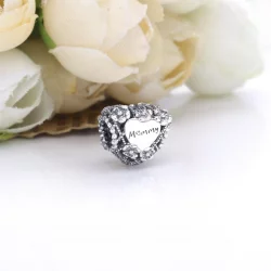 Charms Pandora Ażurowe matczyne serce z kwiatów 798892C00