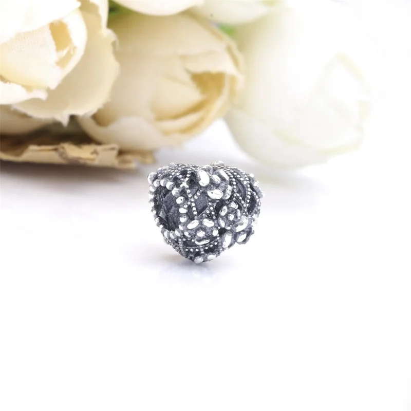 (zdjęcie do) Charms Pandora Ażurowe matczyne serce z kwiatów 798892C00 - Wyświetl 4