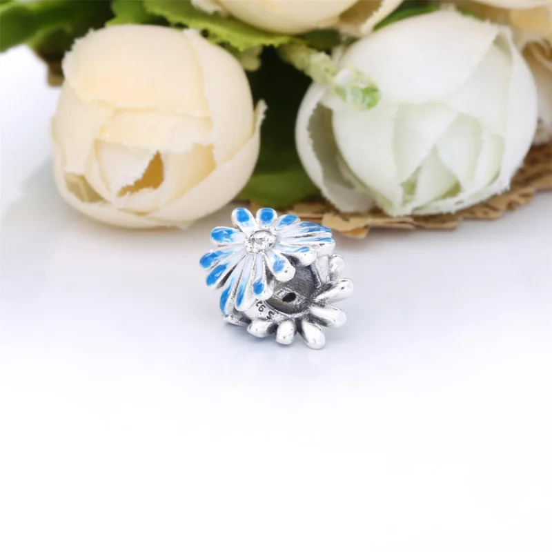(zdjęcie do) Charms Pandora Błękitna stokrotka 798775C01 - Wyświetl 2