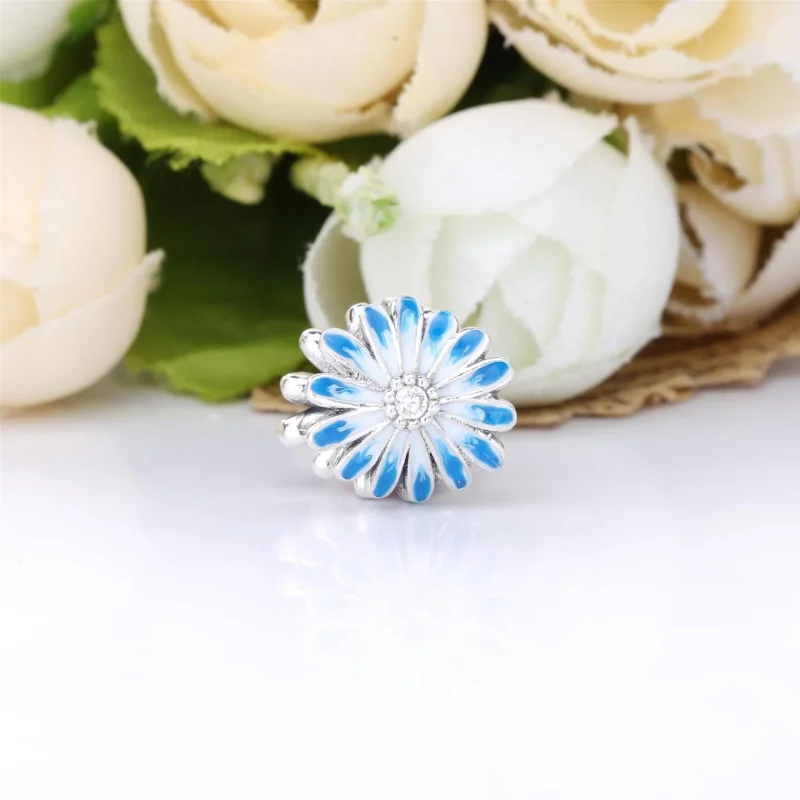 (zdjęcie do) Charms Pandora Błękitna stokrotka 798775C01 - Wyświetl 3