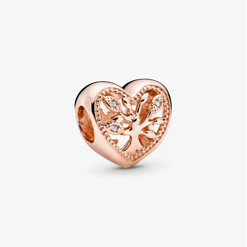 (zdjęcie do) Charms Pandora Drzewo rodzinne Ażurowe Serduszka 788826C01