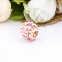 Charms Pandora Różowa ażurowa stokrotka 788772C01