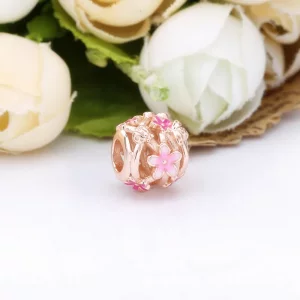 Charms Pandora Różowa ażurowa stokrotka 788772C01