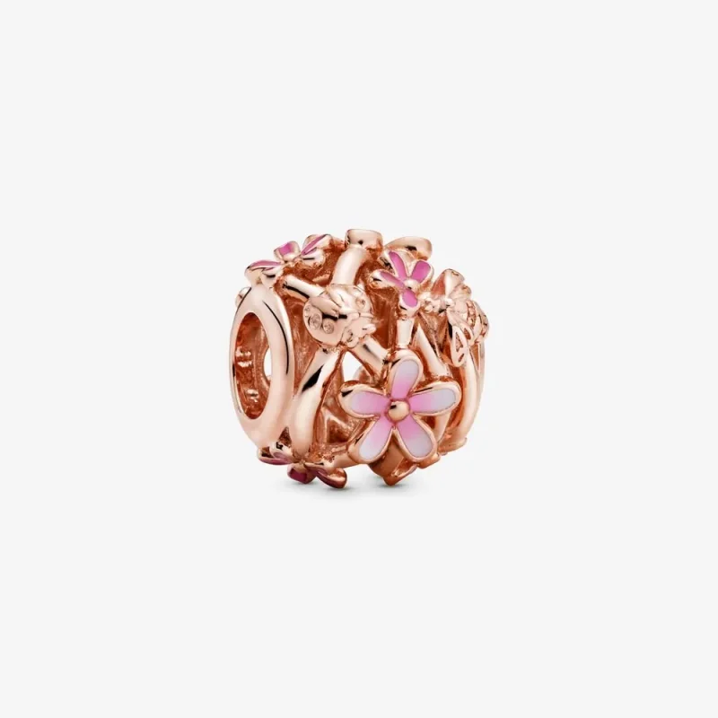(zdjęcie do) Charms Pandora Różowa ażurowa stokrotka 788772C01