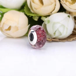 Charms Pandora Różowe fale Murano 798872C00