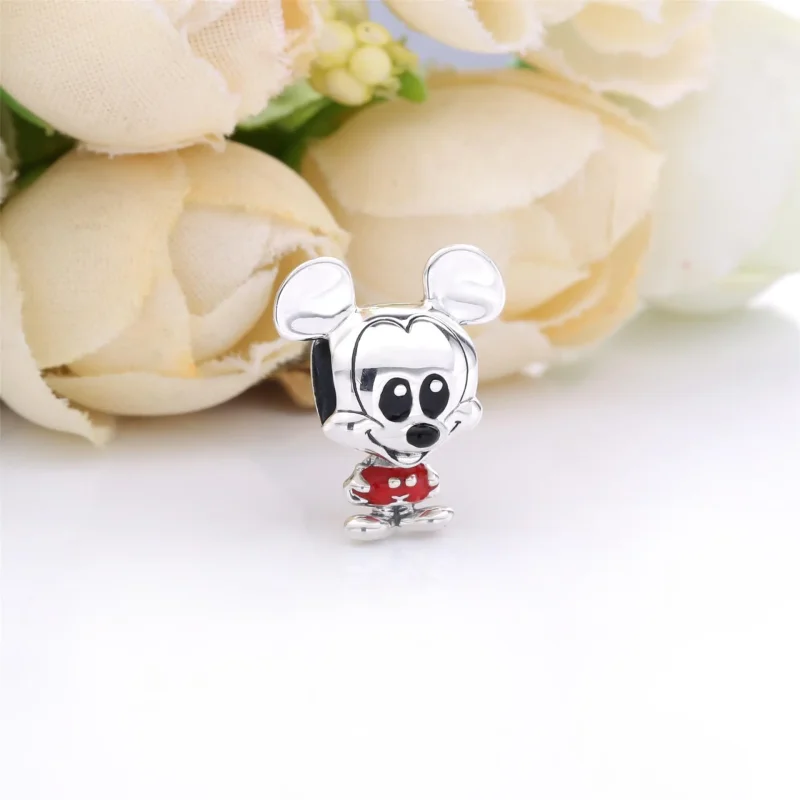 (zdjęcie do) Disney Charms Pandora z Myszką Miki w czerwonych spodenkach 798905C01 - Wyświetl 2