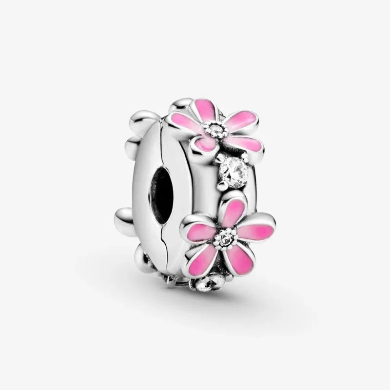 (zdjęcie do) Klips Pandora Różowa stokrotka 798809C01