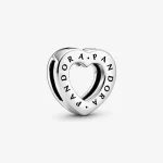 Klips w kształcie serca z logo Pandora 798741C00